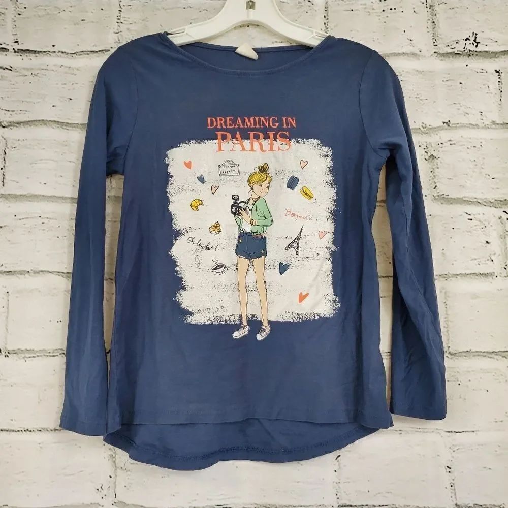 Zara long sleeve tee shirt girls paris
